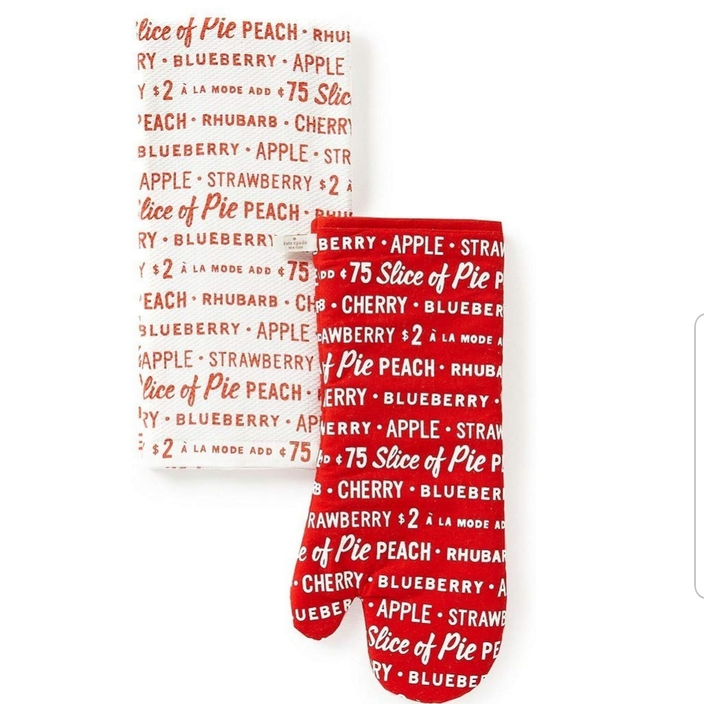 Kate spade All in Good Taste Oven Mitt Towel set
